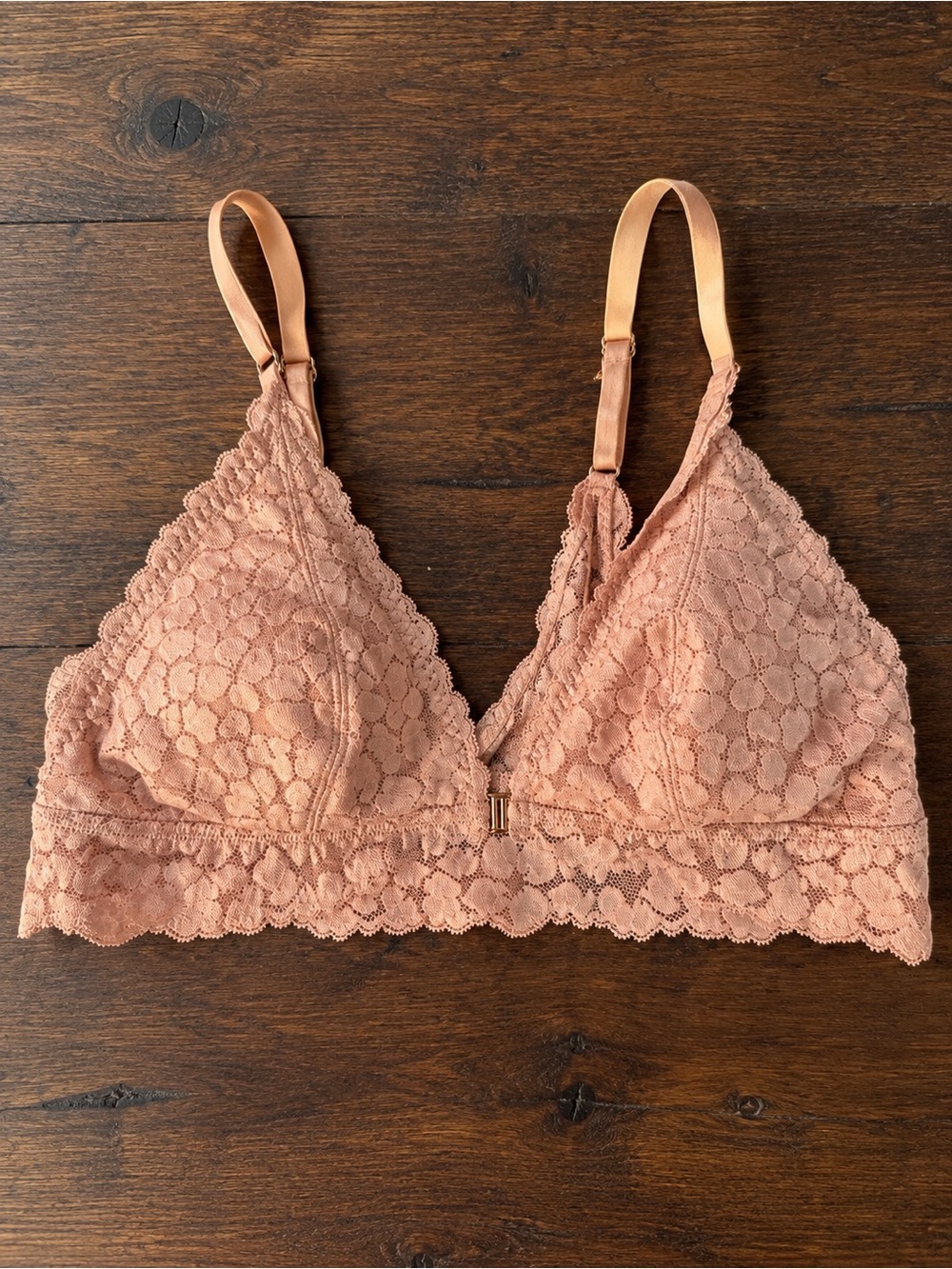 aerie Lace Bralette in Dusty Pink